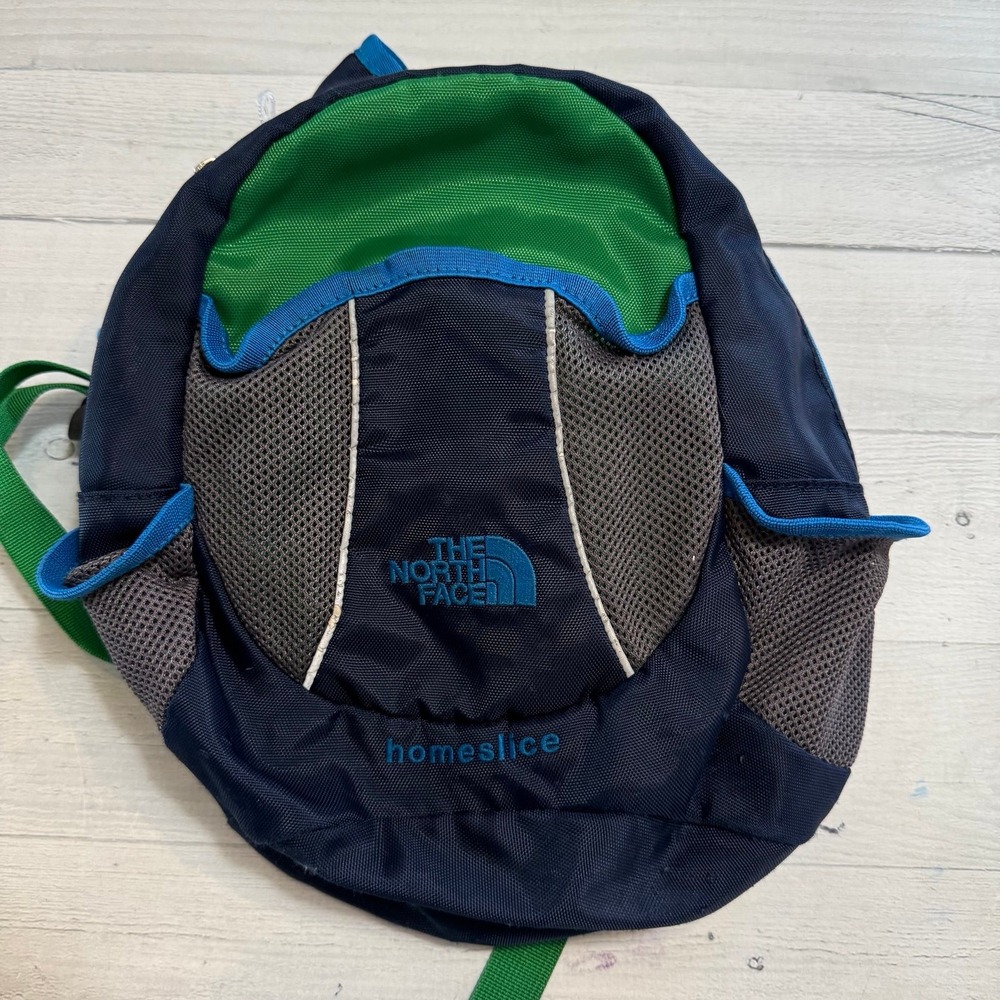 The North Face Homeslice Toddler kids‎ Back Pack Youth School Hiking blue green